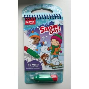 Paint with Water Books for Kids, Water Color Painting reusable Snow Holiday